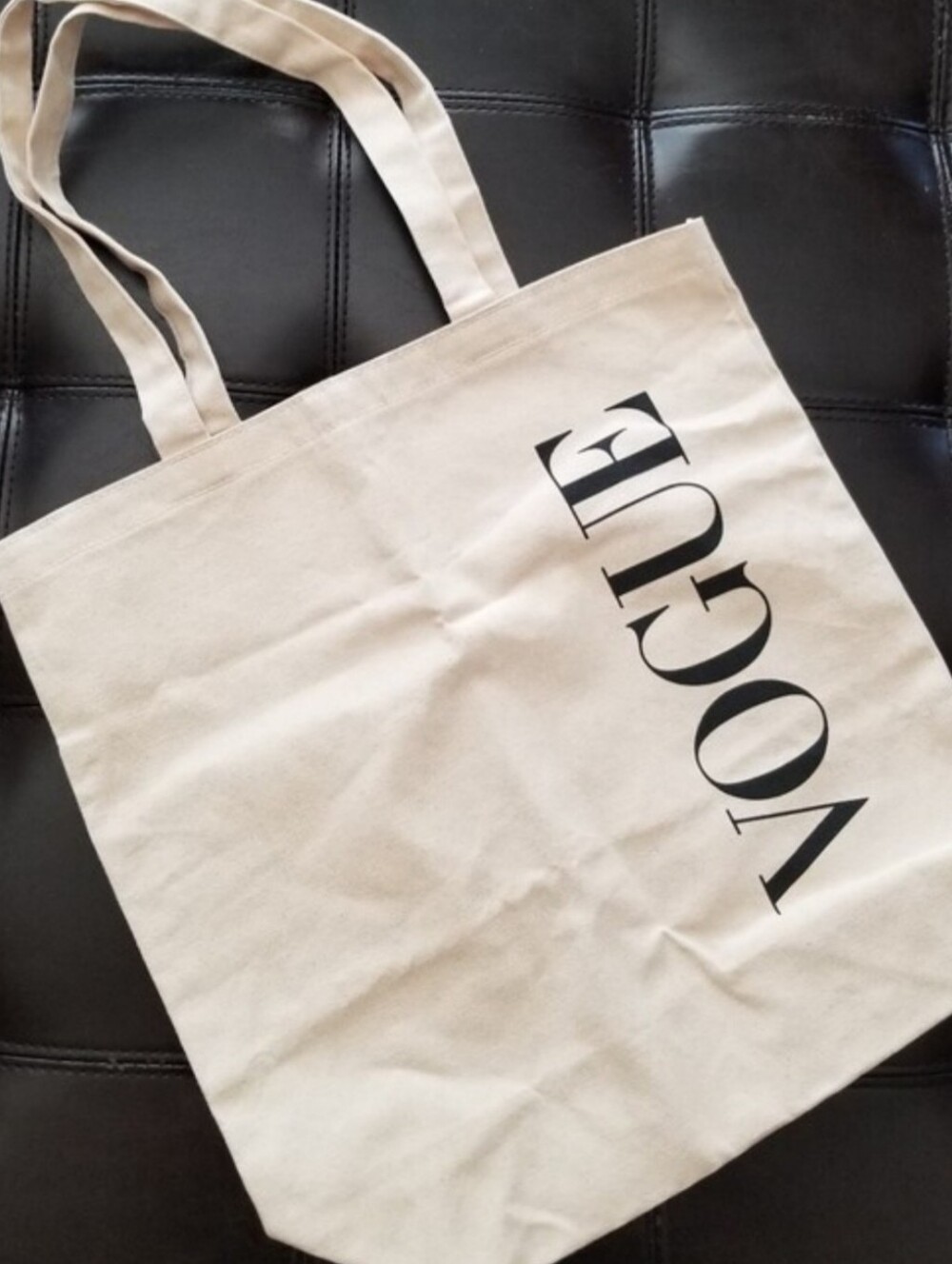 ❗Canvas Vogue Magazine Beige Tote Bag❗